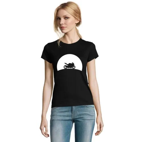 Motorrad im Sonnenuntergang T-Shirt