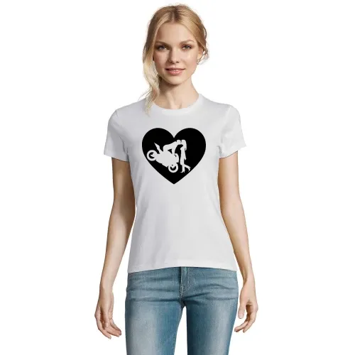 Motorradkuß Herz T-Shirt