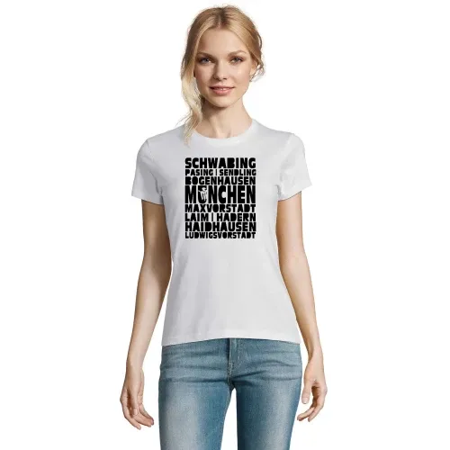 München Stadtteile Frauen T-Shirt