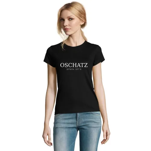Oschatz Koordinaten T-Shirt Frauen Imperial