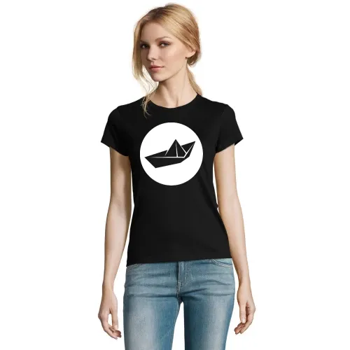 Papierschiff Origami Frauen T-Shirt