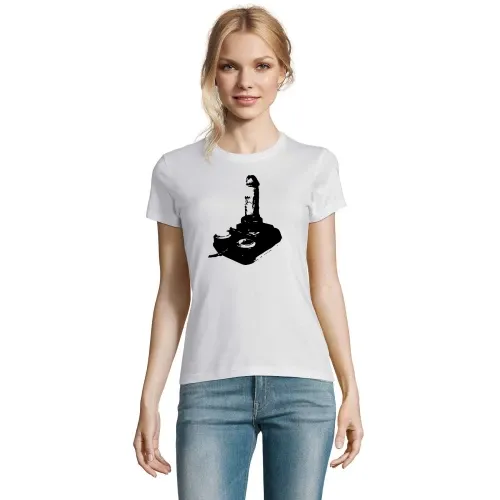 Penis Joystick Frauen T-Shirt