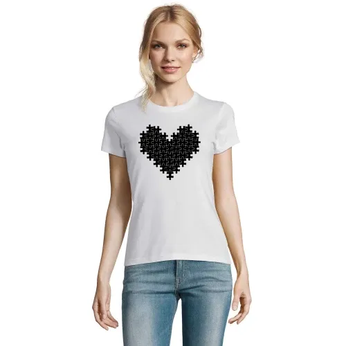 Puzzle Herz T-Shirt
