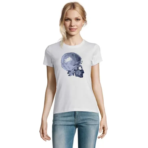 Röntgen Motorrad Schädel T-Shirt