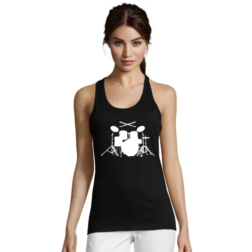 Schlagzeug mit Sticks Frauen T-Shirt