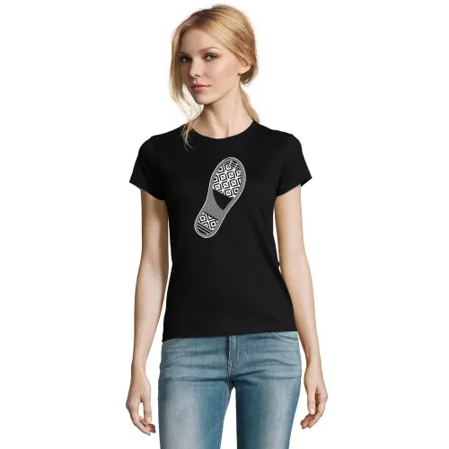 Schuhabdruck Frauen T-Shirt