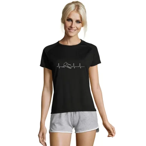 Skifahrer Herzschlag Frauen T-Shirt