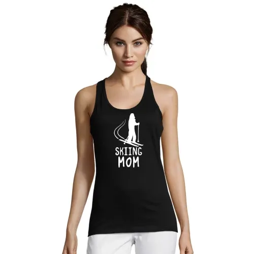 Skiing Mom Frauen T-Shirt