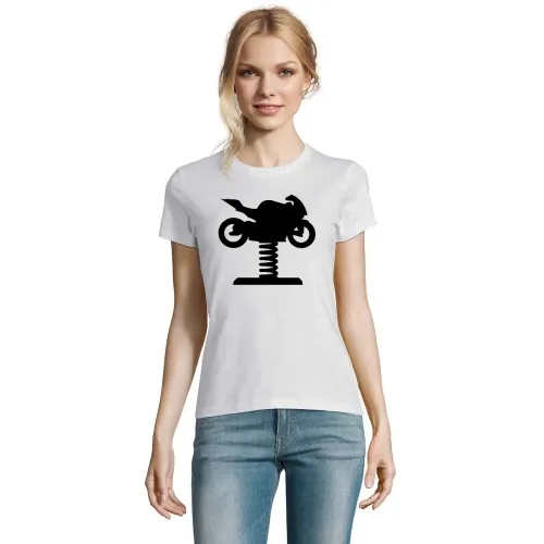 Spielplatzmotorrad zum Wackeln mit Feder T-Shirt