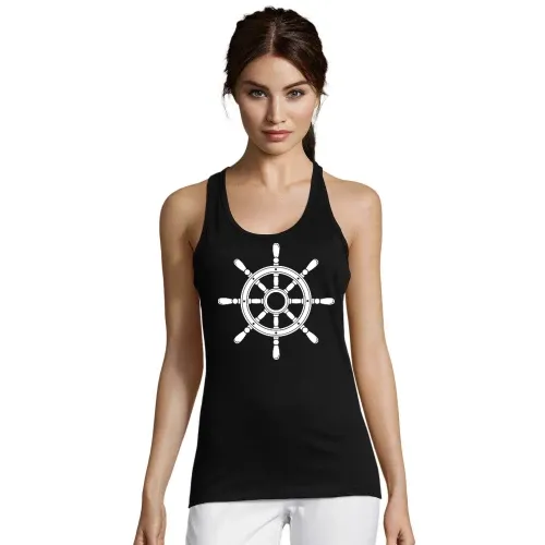 Steuerrad vom Schiff Frauen T-Shirt