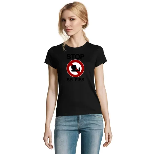 stop selfies Verbotsschild T-Shirt
