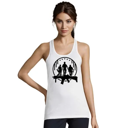 Sturmgewehr Logo - Bundeswehr Soldat im Einsatz Frauen T-Shirt