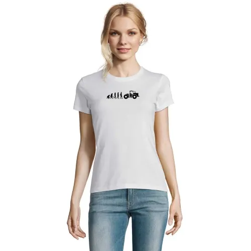 Traktor K700 Trecker Bauer Landwirt Evolution Frauen T-Shirt