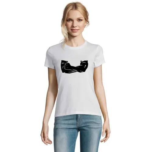 verschrenkter Arme mit Faust T-Shirt