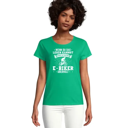 Von Ebiker Überholt - E-Biker Pedelec MTB Frauen T-Shirt