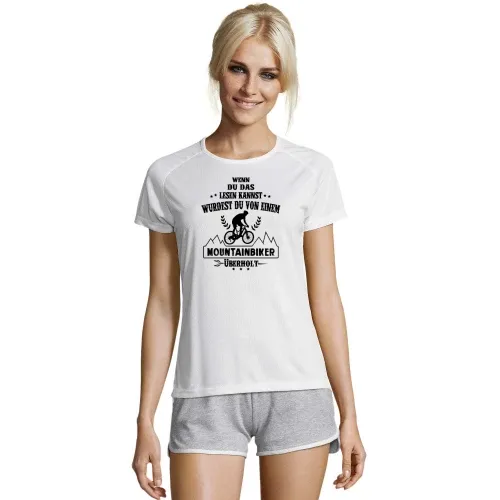 Von Mountainbiker Überholt - E-Biker MTB Radfahrer Frauen T-Shirt