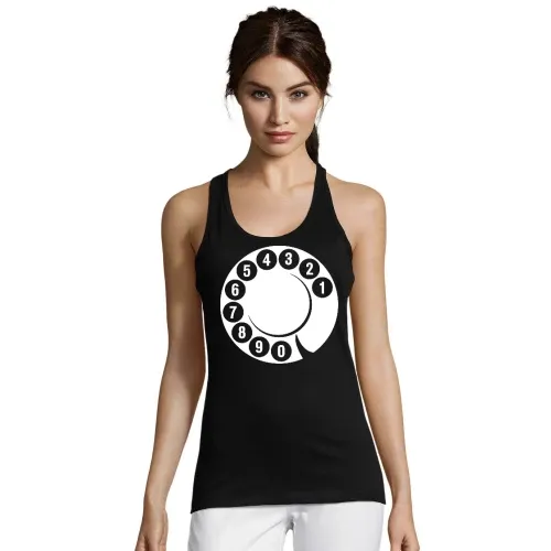Wählscheibe von alten Telefon Frauen T-Shirt