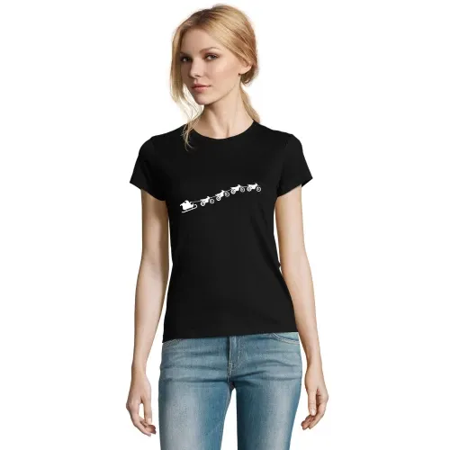 Weihnachtsschlitten aus fliegenden Enduros Frauen T-Shirt