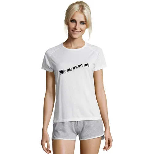 Weihnachtsschlitten aus fliegenden Enduros Frauen T-Shirt