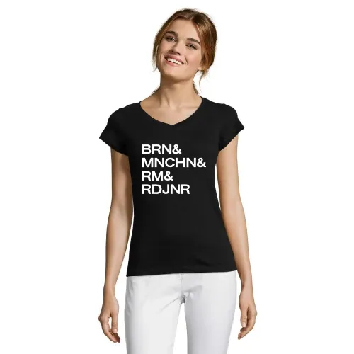 Weltmeisterstädte Deutschland ohne Vokale Frauen T-Shirt