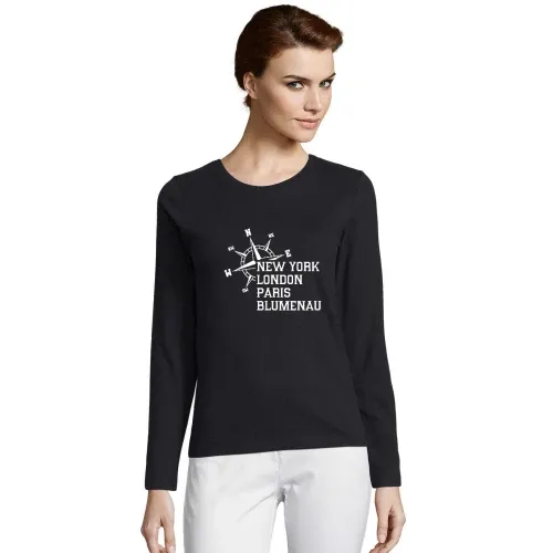 Weltstadt blumenau T-Shirt Frauen Imperial LSL