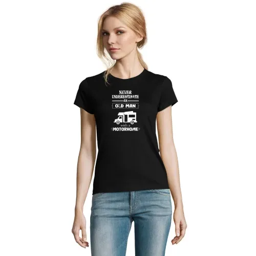 Wohnmobil Camping Rentner Camper Alter Mann WOMO Frauen T-Shirt