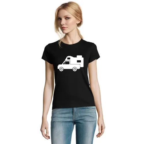 Wohnmobil Pickup Camper Wohnkabine Absetzkabine Frauen T-Shirt