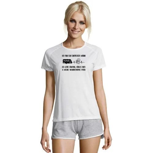 Wohnwagen Puls - Camper Liebt Camping Bier und Frau Frauen T-Shirt