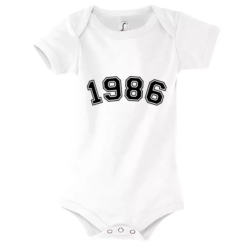 Strampler Kinder Body mit Aufdruck '1986 30. Geburtstag'
