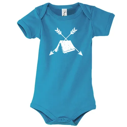Achtung Zelten Pfeile Camping T-Shirt Geschenkidee Body