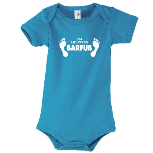 Am liebsten Barfuss Barfuß Barefoot Kinder Body