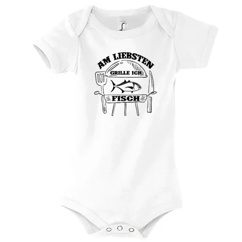 Am Liebsten Grille Ich Fisch Angler Griller Motiv Body