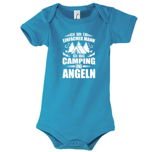 Angler Camper Angeln Camping Einfacher Mann Spruch Body