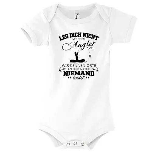 Angler Fischer Angeln Orte Spruch Fishing Geschenk Body Kinder Bambino
