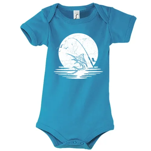 Angler Vintage Angeln Body Kinder Bambino