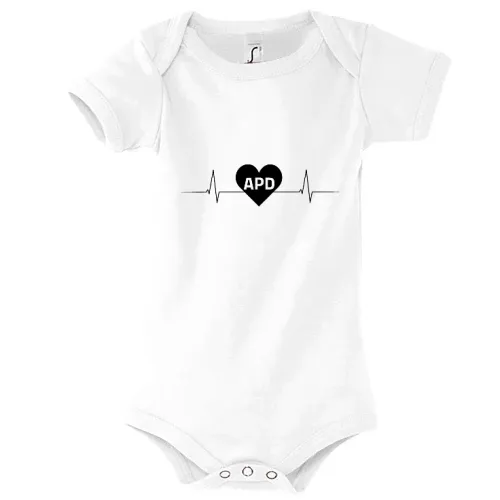 Apolda APD Nummernschild Herzschlag Body Kinder Bambino