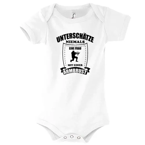 Armbrust Bogenschießen Bogensport Schützin Body Kinder Bambino