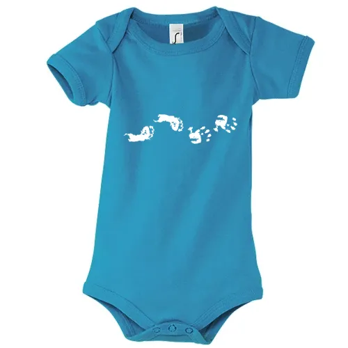 Baby Hand- und Fussabdruck Kinder Body