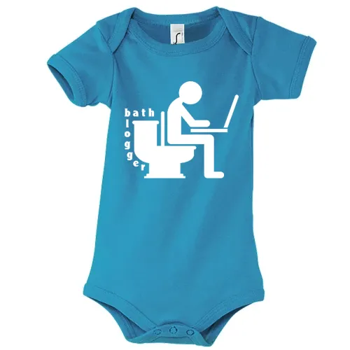 Bad Blogger auf Toilette Kinder Body