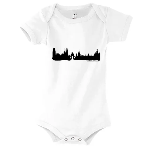 Barcelona Skyline Body Kinder Bambino