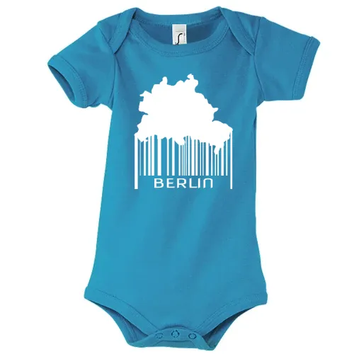 Berlin Barcode Berliner Strichcode Farbe wählbar Kinder Body Berlin Barcode Berliner Strichcode Farbe wählbar Body