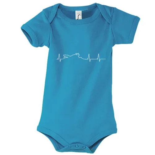 Biker Herzschlag Kinder Body Biker Herzschlag Body