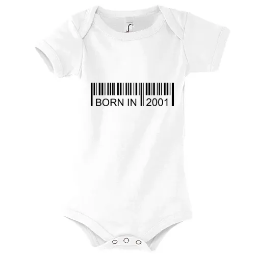 Born in 2001 Strichcode Body Kinder Bambino