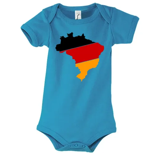 Brasilien in Deutschland Farben Shirt Body Kinder Bambino