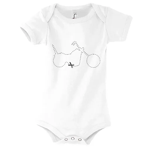 Chopper Motorrad zum ausschneiden Body