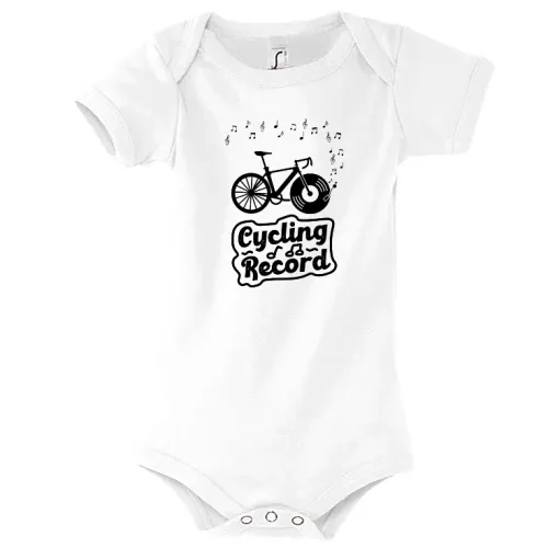 Cycling Record Fahrrad mit Vinyl Schallplatte Body Kinder Bambino