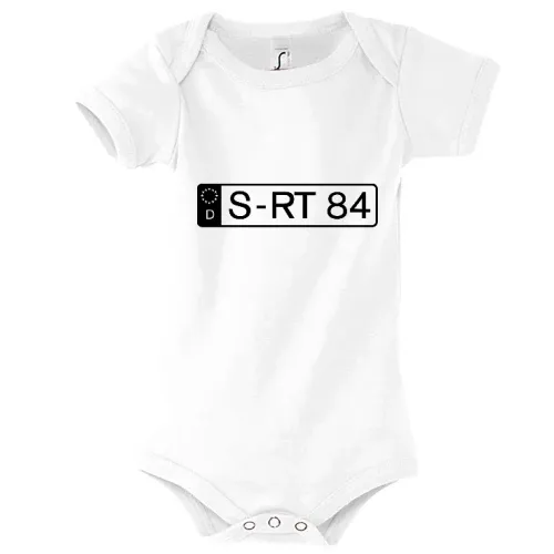 Dein Wunschnummernschild Kinder Body