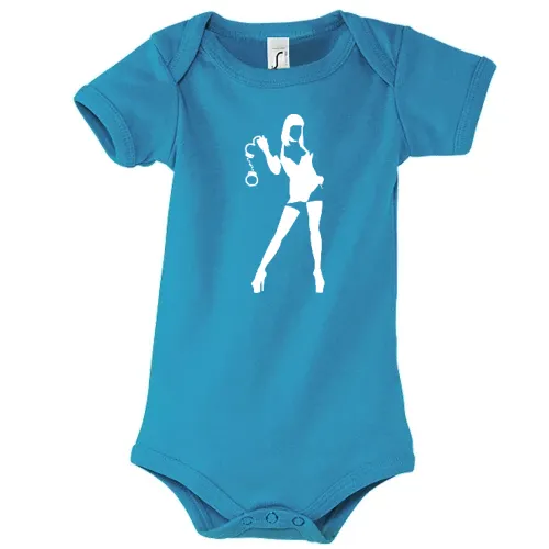 Domina mit Handschellen Kinder Body