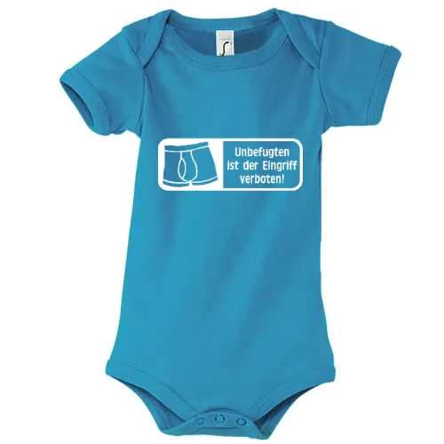 Eingriff verboten! Schlüpfer Schild Kinder Body
