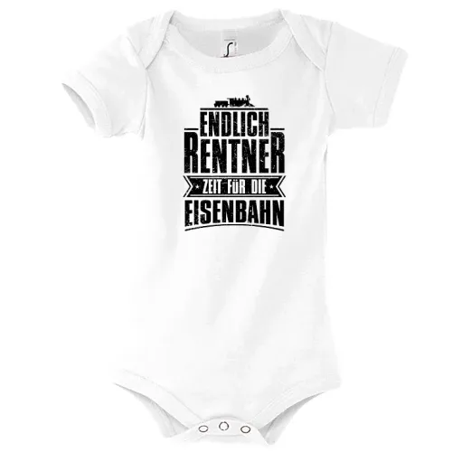 Eisenbahn Rente Modelleisenbahn Rentner Spruch Body Kinder Bambino